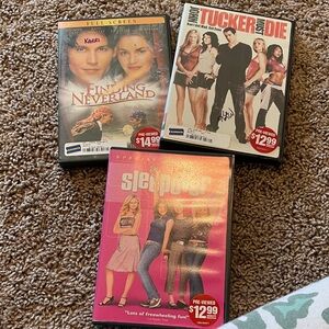 DVD Movie Collection - Finding Neverland, Tucker and Dale vs Evil, Sleepover